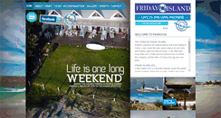 Desktop Screenshot of fridayisland.co.za